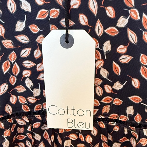 Cotton Bleu Soft Floral Printed Tired Long Sleeve Dress - Picture 3 of 7